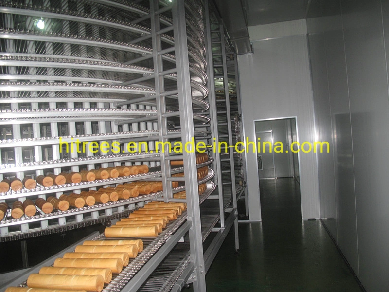 Bread Spiral Belt Cooling Conveyor for Sale/ Pizza Spiral Cooling Chilling Screw Conveyor