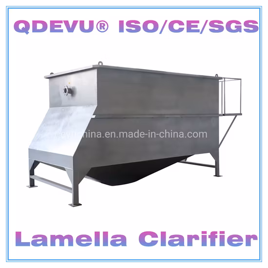 Sedimentador de tubos Tanque de sedimentación laminar Clarificador de láminas para tratamiento de agua de río