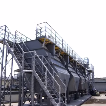 Decantador de placa inclinada de alta eficiencia para tratamiento de aguas residuales industriales