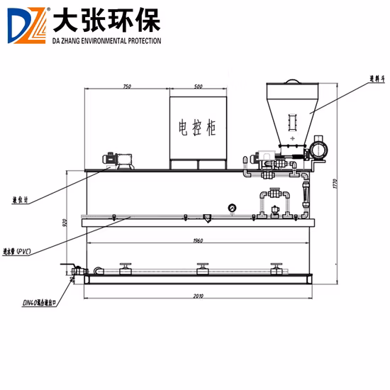 Dispositivo de dosificación automática de productos químicos de alta calidad y personalizado para sistema de dosificación de polímeros